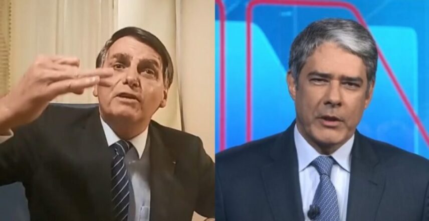 Bolsonaro afirma que Bonner teve salário reduzido e debocha: 'Fazer vaquinha'