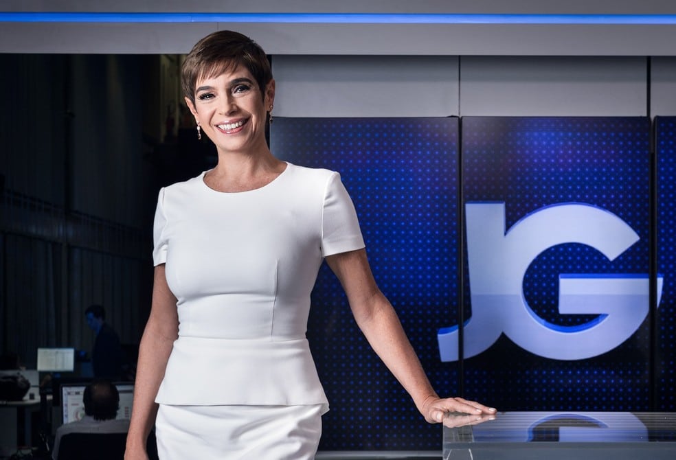 Globo corta metade do JG, apresentado por Renata Lo Prete para conseguir dar destaque para as Olímpiadas de Tóquio (Foto: Reprodução)