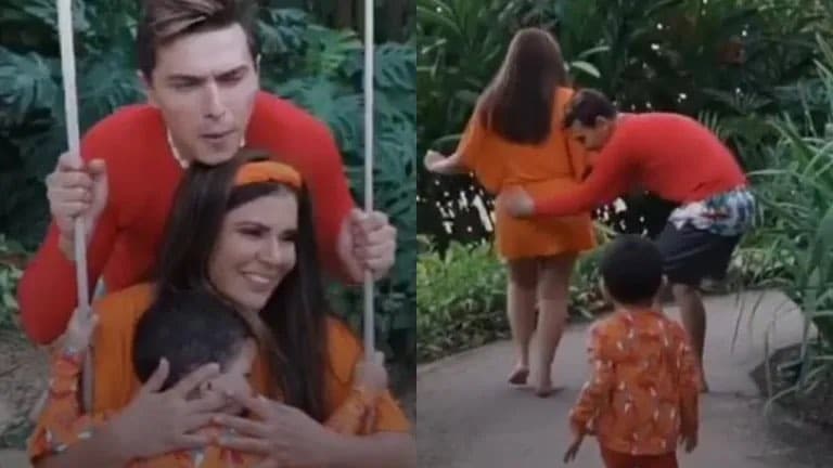 Mara Maravilha mostra rosto do filho de três anos em aparição rara em videoclipe