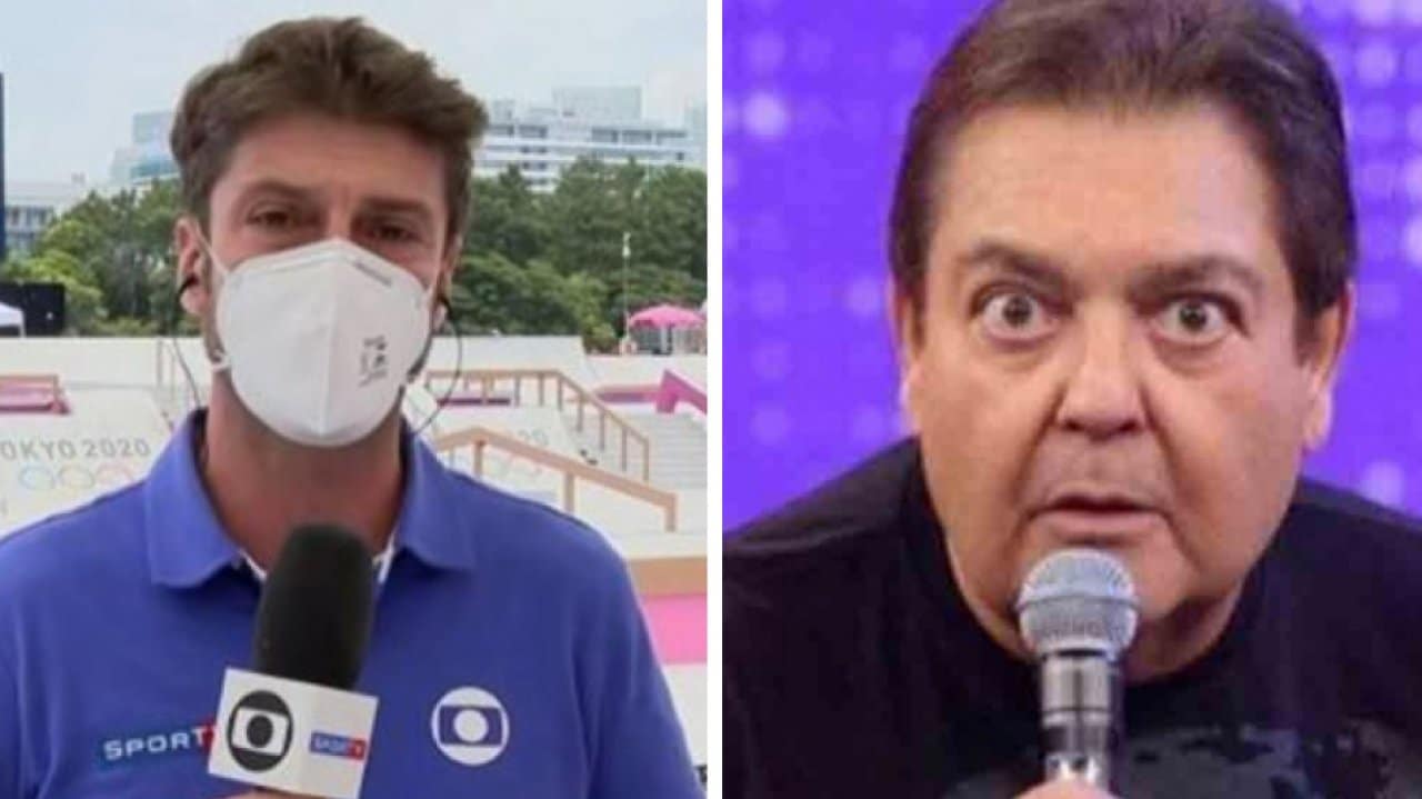 Kiko Menezes se atrapalhou e chamou Faustão ao vivo na Globo (Reprodução)
