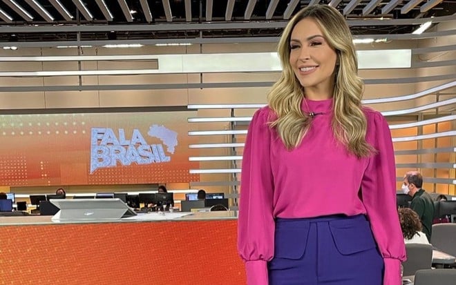 Thalita Oliveira no Fala Brasil (Foto: Reprodução)