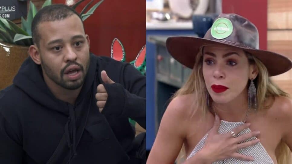 A Fazenda: Mussunzinho e Erika discutem após indicação à roça (Reprodução)