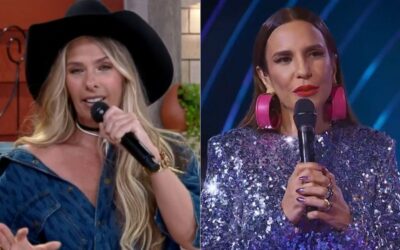 Ao vivo em A Fazenda, Adriane Galisteu deu uma alfinetada em Ivete Sangalo e no The Masked Singer da Globo (Reprodução)