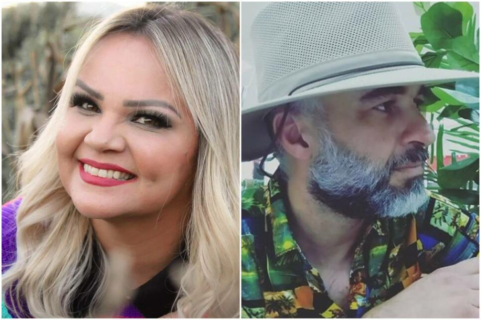 Amanda Ferrari e ex marido Gunavingre de Souza (Foto: Reprodução)