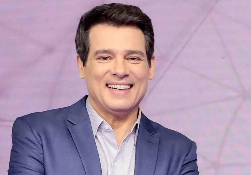 Celso Portiolli no SBT (Foto: Reprodução)