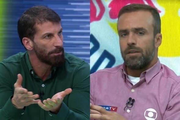 Pedrinho e Roger Flores se alfinetam (Foto: Reprodução)
