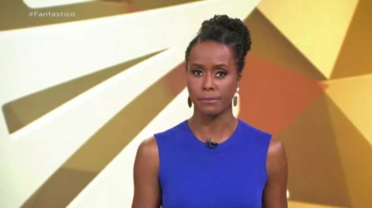 Maju Coutinho apresenta o Fantástico sozinha na Globo (Foto: Reprodução)