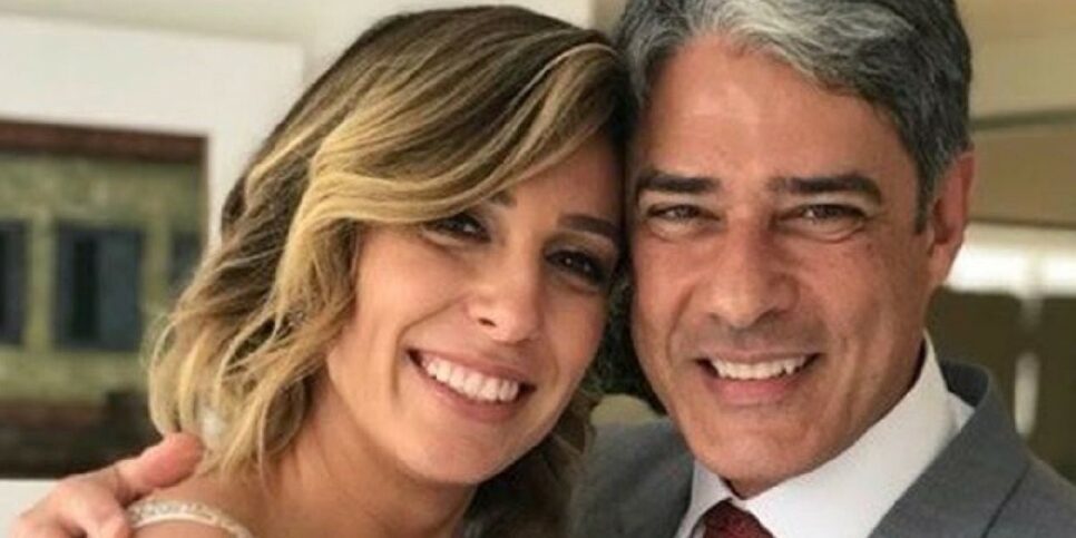 William Bonner e esposa postam beijão na internet (Foto Reprodução)