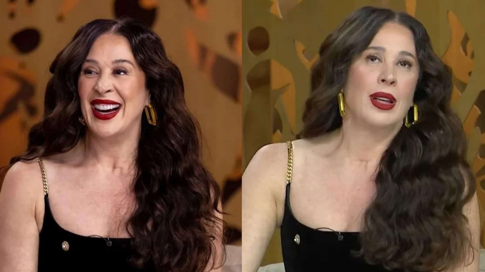 A famosa atriz da Globo falou o que pensa durante uma entrevista ao Saia Justa, da GNT (Foto: Reprodução/Montagem)