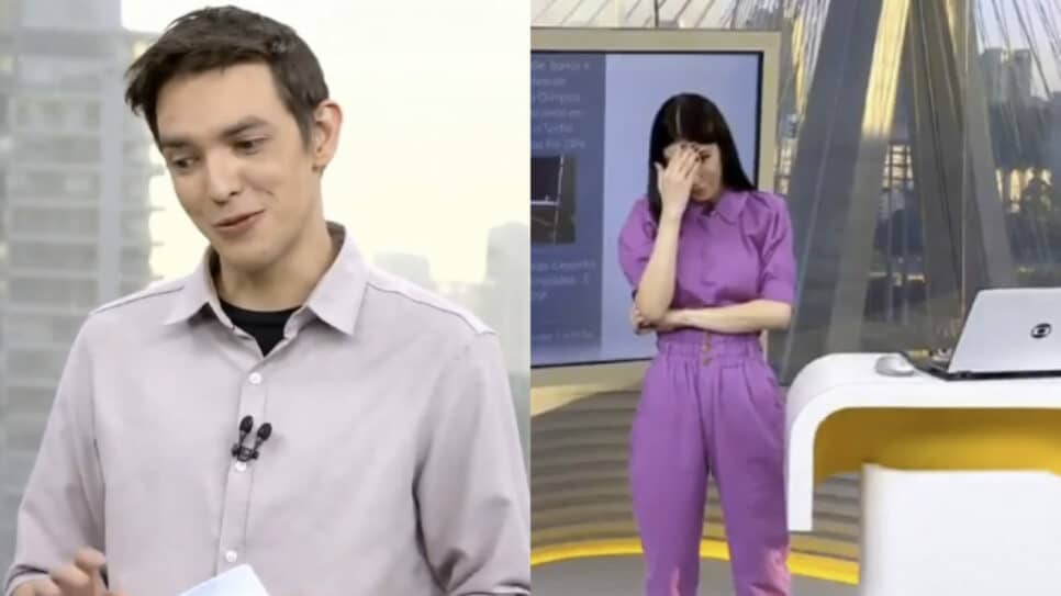 Alê Jodar parou tudo na Globo e se declarou para Michelle Barros (Foto: Reprodução)