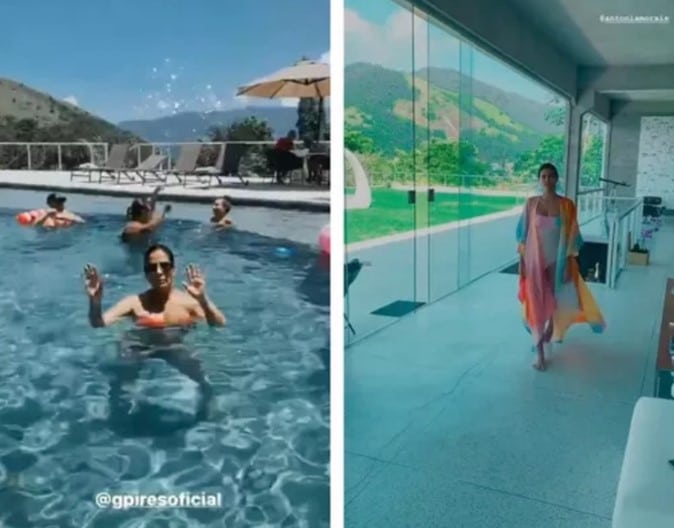 Mansão da atriz da Globo choca o Brasil com luxo e chama atenção porta gigante e espelho no chão (Foto: Reprodução)