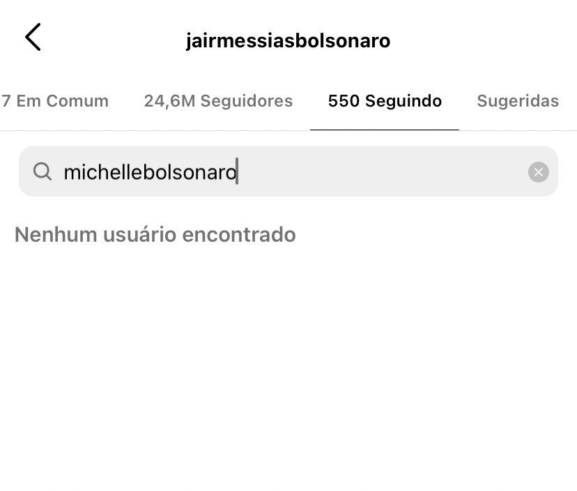 O ex-presidente da república parou de seguir a sua mulher nas redes sociais (Foto: Reprodução)