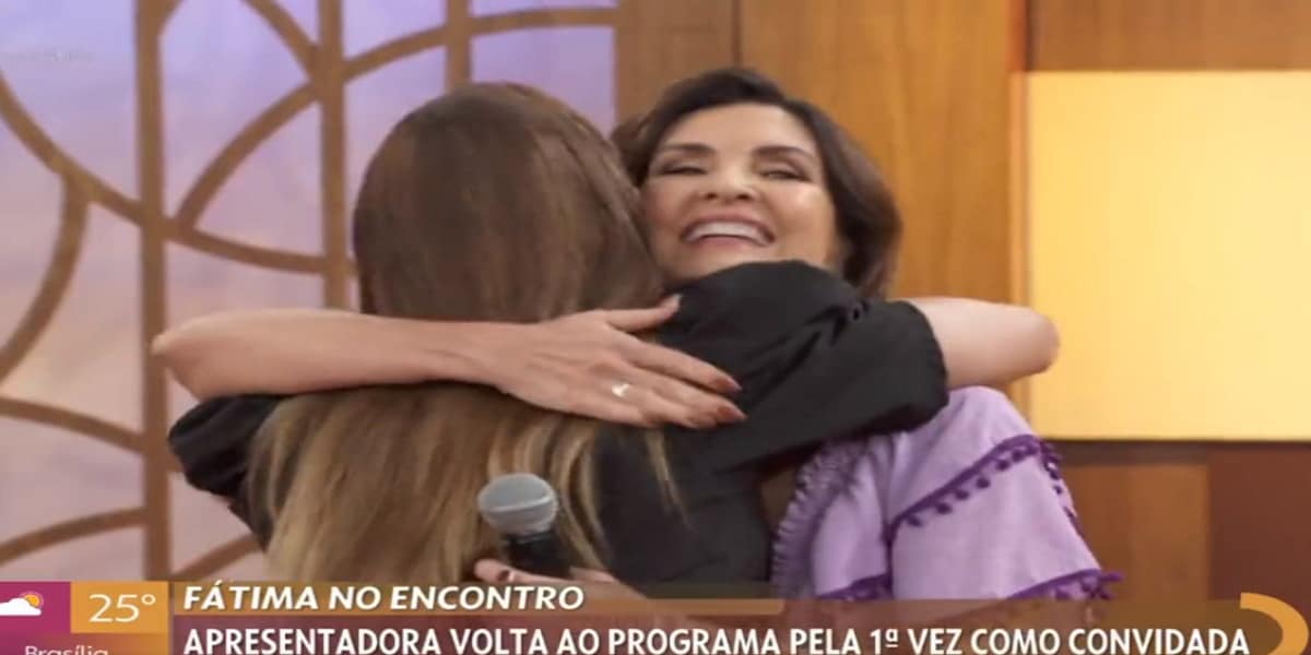 Fátima Bernardes é ovacionada ao voltar no programa Encontro (Imagem Reprodução Internet)