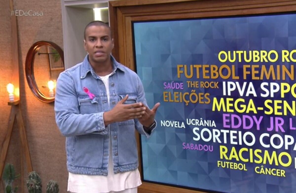 Após episódio de racismo com Eddy Junior, Thiago Oliveira faz desabafo na Globo, Foto: Reprodução/Internet
