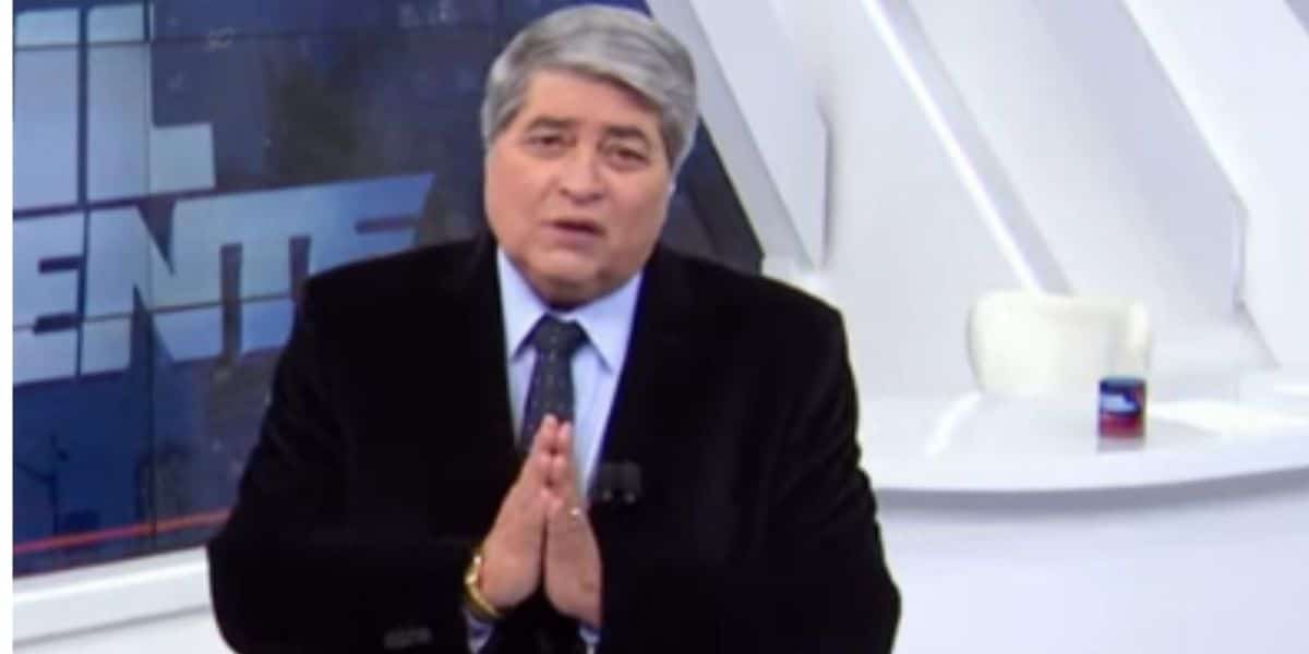O âncora do Brasil Urgente causou impacto ao admitir situação ao vivo (Foto: Reprodução)