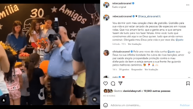 A famosa filha de Silvio Santos do SBT, fez uma linda declaração para Alexandre Pato (Foto: Reprodução)