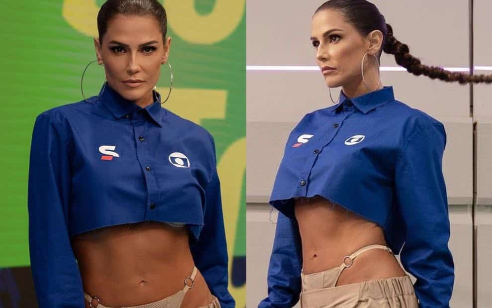 Deborah Secco ignora críticas após mostrar calcinha na Copa