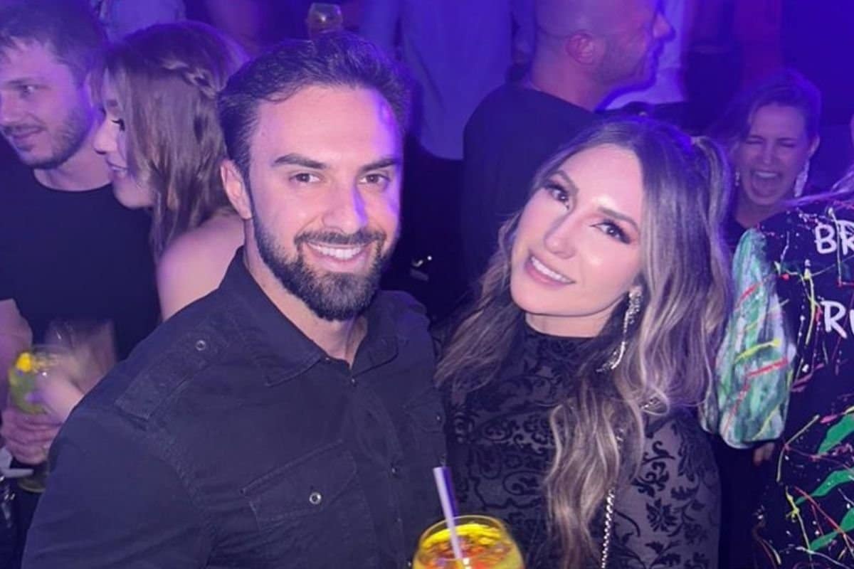 Amanda Meirelles e seu namorado o ortopedista Felipe Weiber