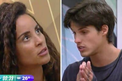 Domitila e Gabriel discutem no BBB23 da Globo (Foto: Reprodução/Internet)