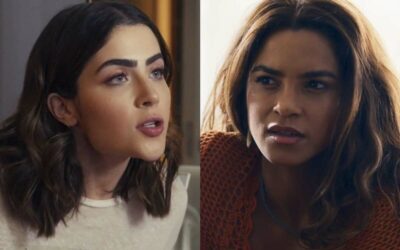 Chiara (Jade Picon) e Brisa (Lucy Alves) em Travessia da rede Globo (Foto: Reprodução/Internet)