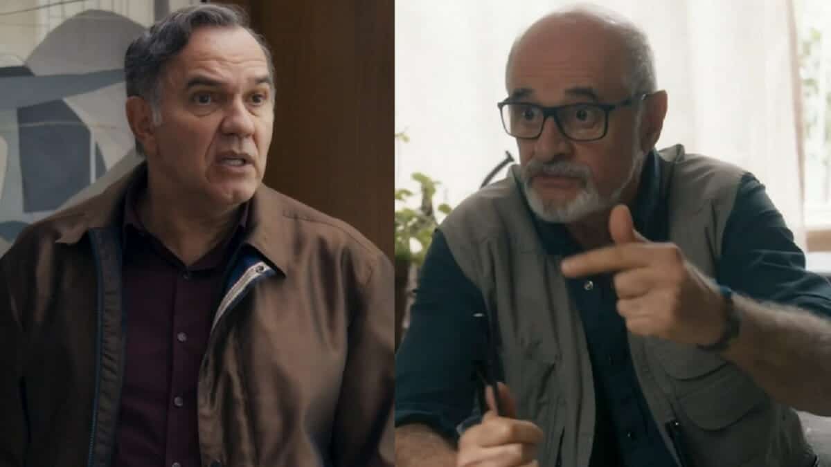 Guerra Guerra e Dante na novela Travessia da Rede Globo