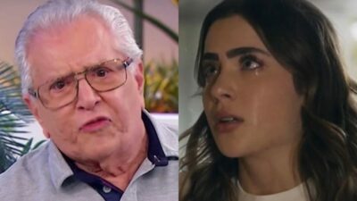 Carlos Alberto de Nóbrega do SBT e Jade Picon da Globo (Foto: Reprodução/Internet)