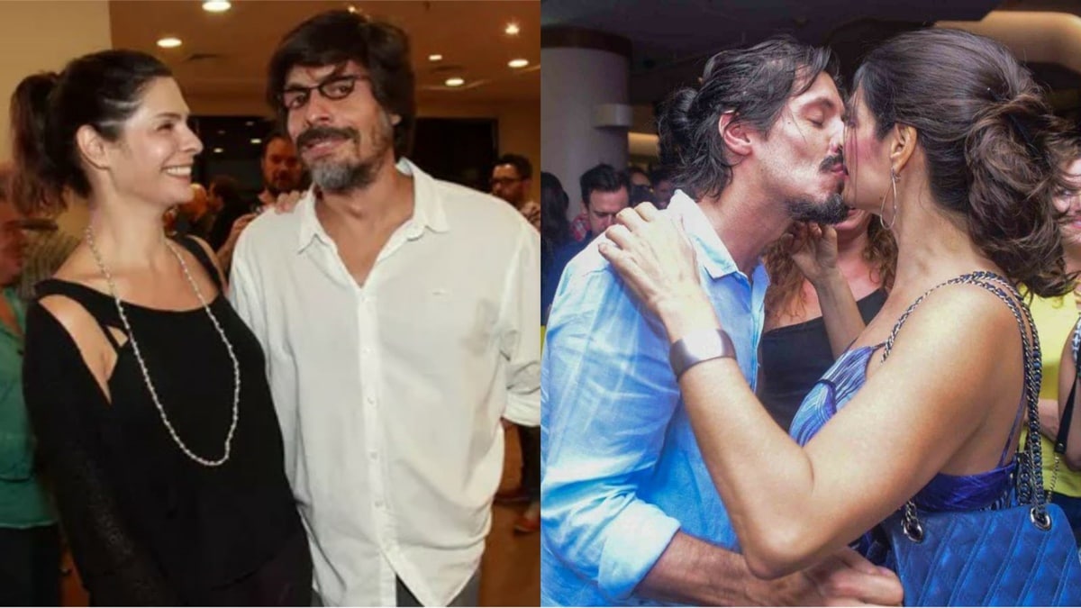 A famosa ex-atriz da Globo ao lado de seu marido, Daniel Alvim (Foto: Montagem)