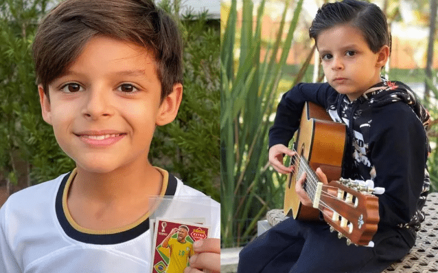 João Gabriel e Bernardo são os dois filhos do cantor sertanejo, Cristiano Araújo (Foto: Reprodução)