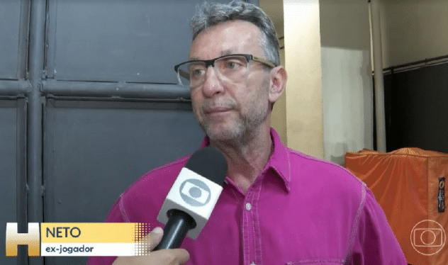 O famoso contratado da Band chocou ao aparecer no Jornal Hoje da Globo (Foto: Reprodução)