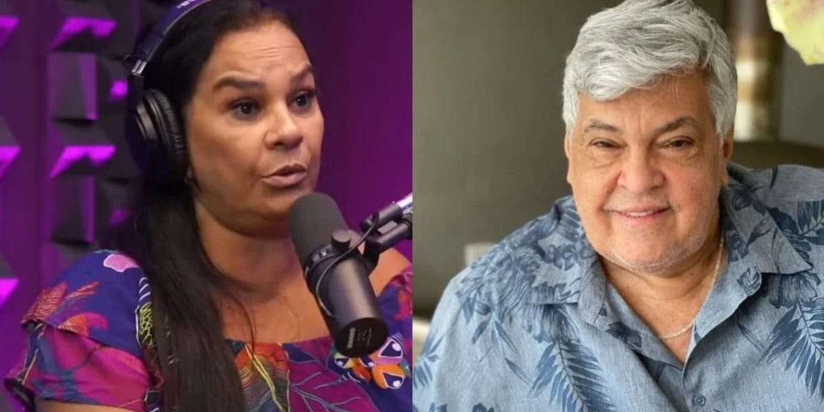 A famosa ex-atriz da Globo, Solange Couto e a o cantor, Sidney (Foto: Reprodução)