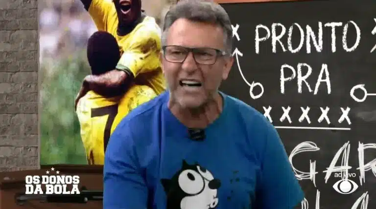 Neto perdeu a paciência na frente de todos mais uma vez no Os Donos da Bola (Foto: Reprodução)
