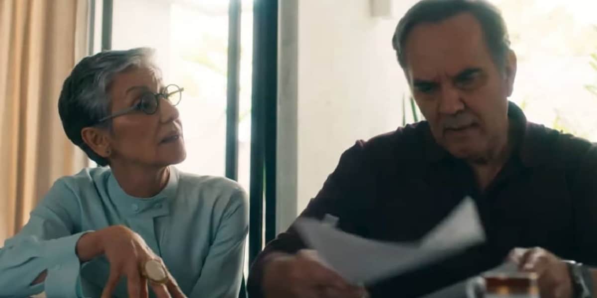 Travessia: Cidália e Guerra discutem após descoberta de Chiara na trama da Globo (Foto: Reprodução)