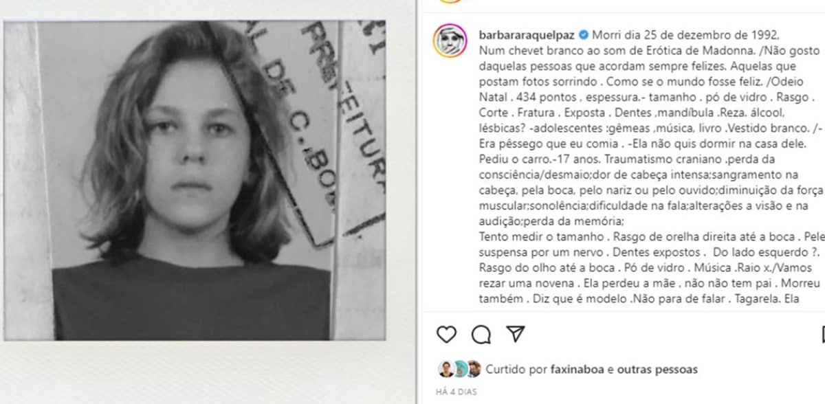 O desabafo e detalhes do acidente da atriz foram expostos por ela 