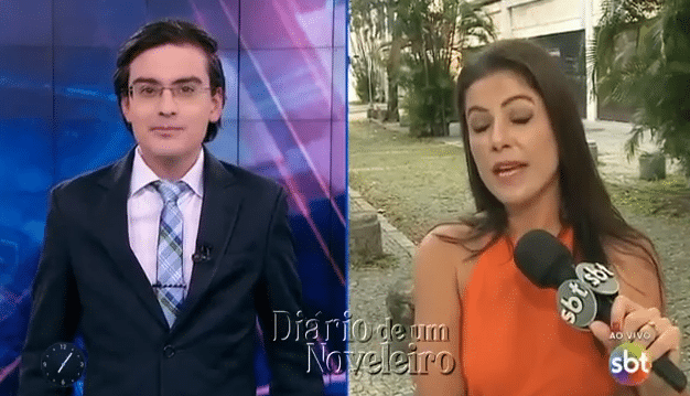 Fez 'brincadeira' polêmica a repórter do SBT (Foto: Reprodução)