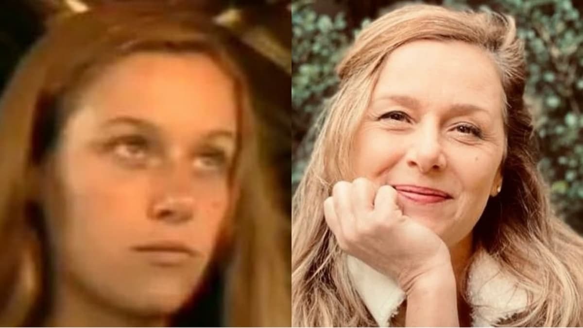Gisela Reimann como a Érica, na primeira versão de Pantanal e hoje em dia 