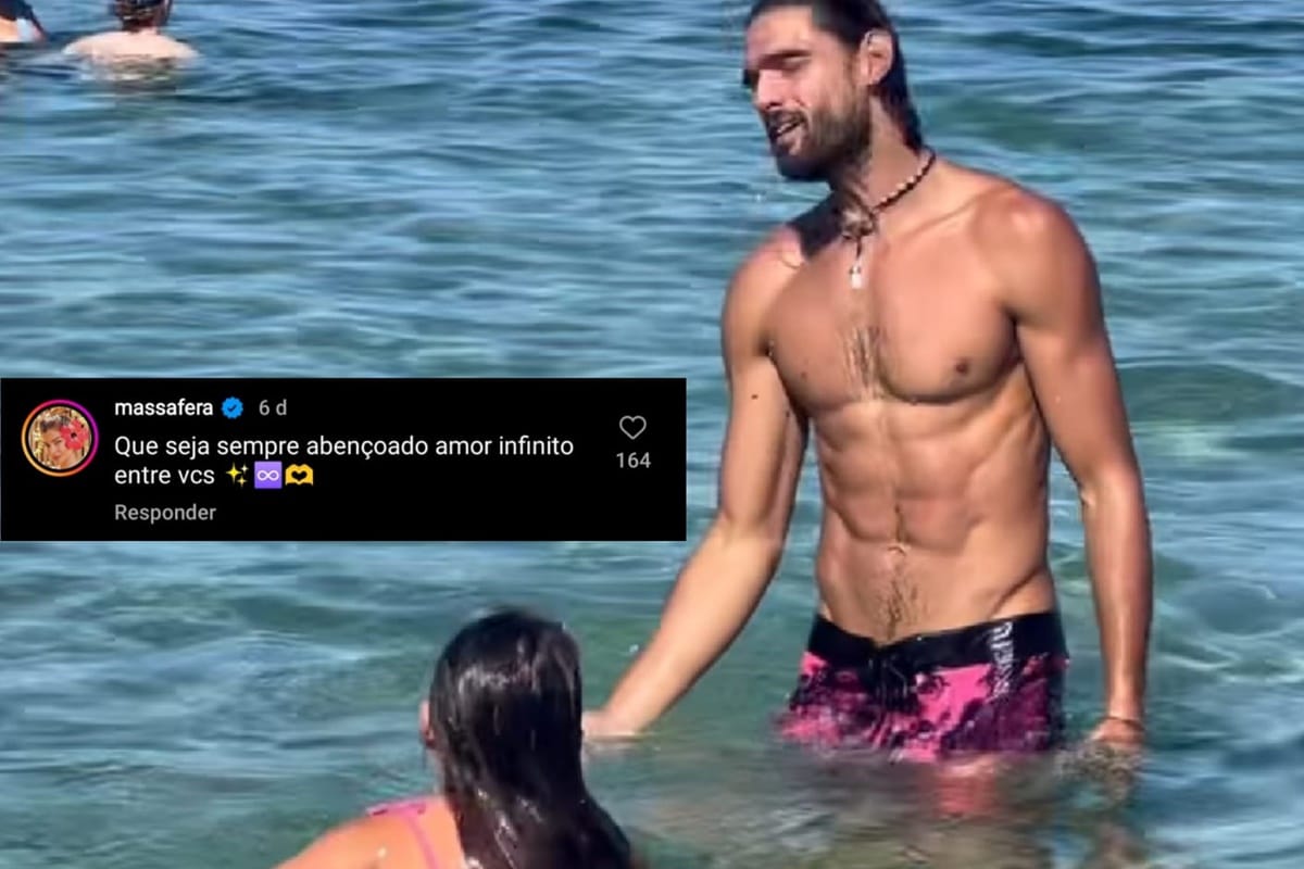 A Musa da Globo comentou na foto do bonitão e deixou escapar mais uma dica do suposto affair