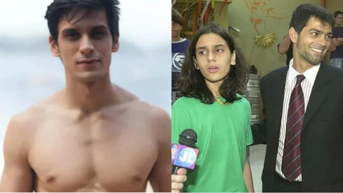 O ator Thadeu Matos hoje; Em cena com Eduardo Moscovis em novela de sucesso