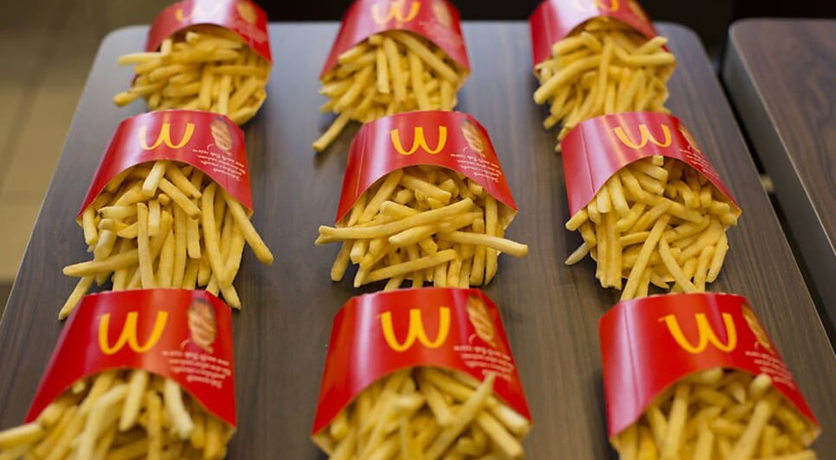 As batatas fritas do McDonalds