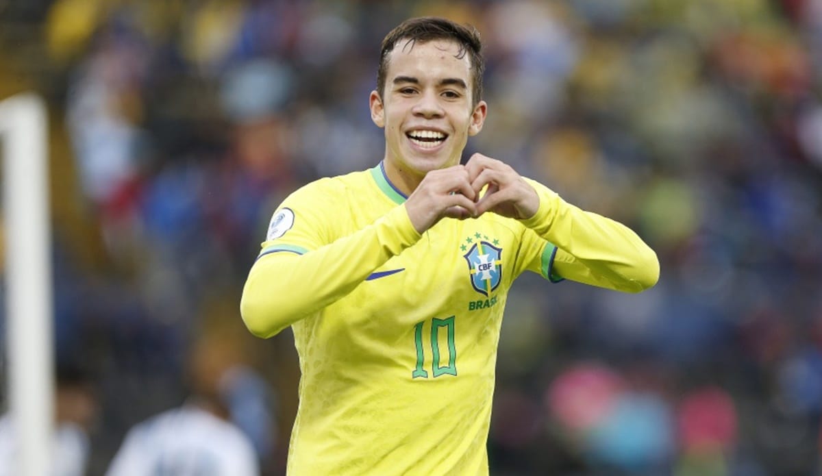 Dudu fez o segundo gol pela Seleção Brasileira Sub-17