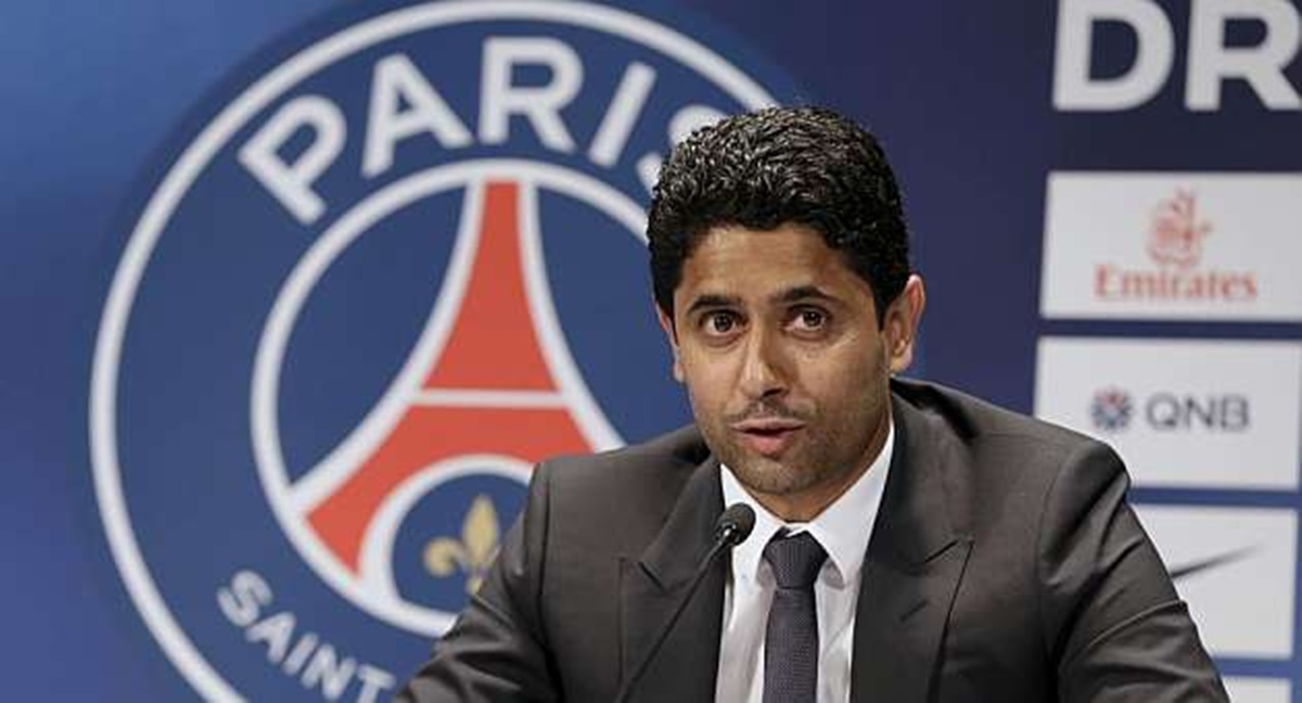 Nasser Al-Khelaifi, dono e presidente do PSG (Fotos: Reprodução/ Twitter)