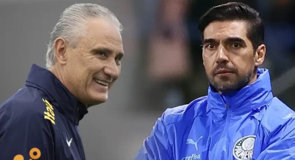 Os técnicos Tite e Abel Ferreira (Foto: Reprodução/ CBF/ SE Palmeiras/ Montagem)