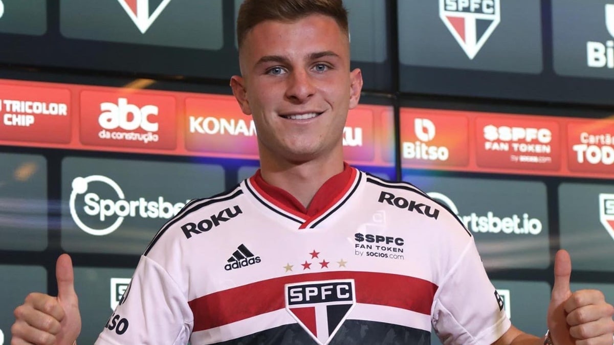 Giuliano Galoppo pode deixar o time de Thiago Carpini (Foto: Reprodução/ Divulgação/ SPFC)