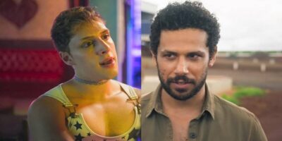 Kelvin (Diego Martins) e Ramiro (Amaury Lorenzo) em cenas de Terra e Paixão (Foto: Reprodução / Globo)