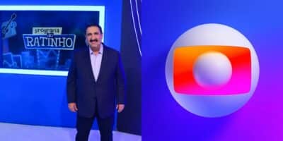 Ratinho e logo da Globo (Foto: Reprodução / SBT / Globo)