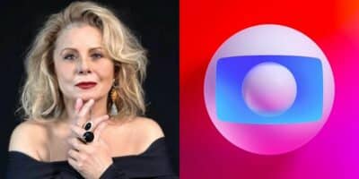 Vera Fischer e logo da Globo (Foto: Reprodução / Instagram / Globo)