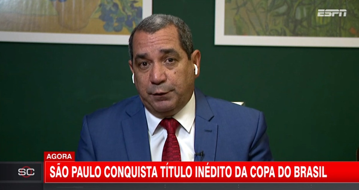 O ex-jogador e atual comentarista da ESPN, Zinho, garante demissão de técnico e  quem ficará com o cargo (Foto: Reprodução/ ESPN Brasil)