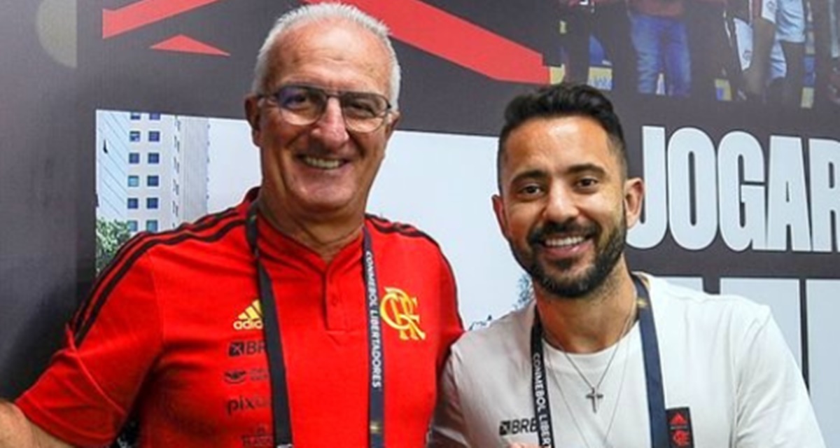Dorival Júnior e Éverton Ribeiro trabalharam juntos no Flamengo, em 2022 (Foto: Reprodução/ Instagram/ CRF)
