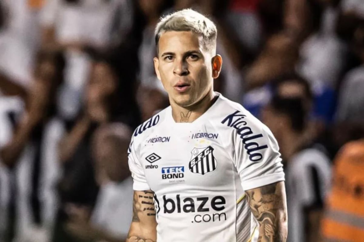 Pênalti no jogador de futebol gera revolta entre Corinthians e Santos (Foto: Ivan Storti/Santos FC)