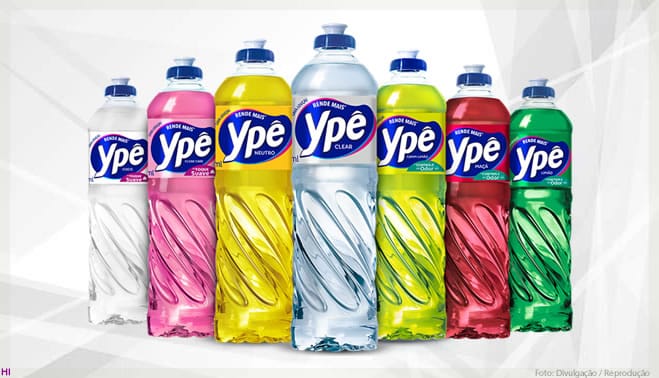 Detergentes de cores variadas (Imagem: Reprodução)