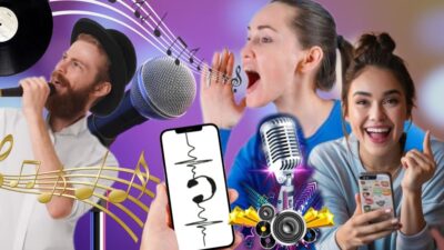 Treine sua música favorita para Cantar com esse Aplicativo que te transforma em profissional (Fotos: Reprodução/ Freepik/ Montagem HB)
